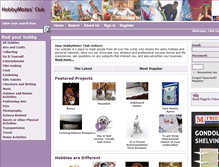 Tablet Screenshot of hobbymates-club.com